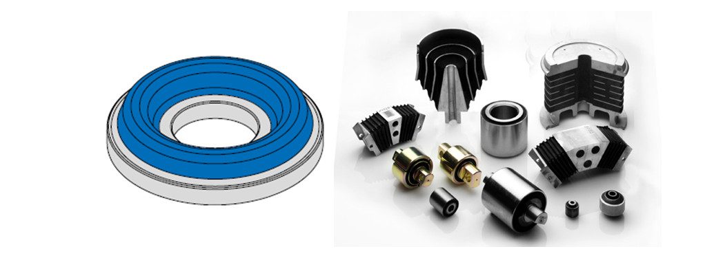 Rubberised stop washer